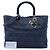 Dior Blue Large Denim Cannage Lady Dior Blu navy - vista 7