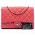 Clutch Chanel Pink Quilted Caviar Flap con Catena Rosa - vista 7