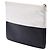 Clutch Boy O Case in pelle di capra bicolore nero Medium di Chanel - vista 2