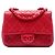 Chanel Red Mini Square Caviar Incognito Flap Rosso