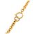 Collana con pendente Chanel Gold CC a nastro placcato oro D'oro - vista 4