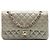 Chanel Argentata Medium Classic Iridescent Lambskin Double Flap Argento