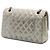 Chanel Argentata Medium Classic Iridescent Lambskin Double Flap Argento - vista 2