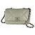 Borsa a tracolla in pelle grigia Chanel Marrone