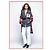 Chanel Tweed-Jacke Shimmering Geometry Schwarz Weiß Bordeaux - Ansicht 2