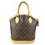 Borsa Tote Louis Vuitton Monogram Lockit Marrone - vista 2