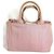 Mini borsa tote Prada Canapa Logo Rosa - vista 12