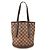 Bucket Borsa a tracolla a secchiello Louis Vuitton Damier Mare Marrone Damier ebene