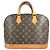 Borsa Tote Louis Vuitton Monogram Alma Marrone - vista 2