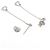 Orecchini Tiffany & Co. Open Heart Diamond By the Yard - vista 3