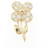 Broche Trefle Van Cleef & Arpels Doré  - vue 2