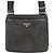 Borsa a tracolla Prada Re-Nylon con placca logo Triangle in pelle Saffiano Nero - vista 2