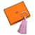 Hermès Hermes Carmen Tricolor Keyring Accessory Bag Charm Pink Red Beige  - view 12