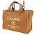 Borsa Tote CHANEL Deauville MM Beige - vista 7