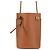 Borsa a tracolla in pelle Loewe Anagram Dice Pocket Marrone