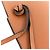 Borsa a tracolla in pelle Loewe Anagram Dice Pocket Marrone - vista 14