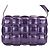 Borsa a tracolla Bottega Veneta Padded Cassette Intrecciato Porpora - vista 3