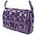 Borsa a tracolla Bottega Veneta Padded Cassette Intrecciato Porpora - vista 7