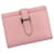 Cartera Compacta Combinada Hermès Bearn Negro Rosa  - vista 1