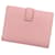 Cartera Compacta Combinada Hermès Bearn Negro Rosa  - vista 2