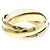 Cartier Trinity 18K Dreifarbiges Gold Medium Golden - Ansicht 2