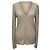 Cardigan Max Mara con scollo a V in lana beige