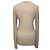Cardigan Max Mara con scollo a V in lana beige - vista 4