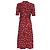 Rouje Wickel-Midikleid mit Blumenprint aus roter Viskose - Ansicht 4