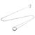 Pendente Open Circle Tiffany & Co. in platino con diamanti Mini Argento