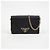 Prada Borsa a tracolla e crossbody con catena logo Triangle Nero - vista 2