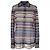 Missoni Strickhemd mit Zickzack-Muster in Multicolor Viscose Mehrfarben