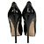 Décolleté con plateau Miu Miu in vernice nera Nero - vista 3
