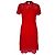 Vestido corto Alma de encaje Diane Von Furstenberg en algodón rojo Roja