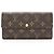 Louis Vuitton Vintage Monogram Canvas Sarah Wallet Braun