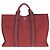 Hermès Borsa Tote Hermes Canvas Fourre-Tout MM Rosso - vista 2