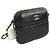 Chanel Mini borsa a tracolla della serie Black Gold-tone Around Chain Nero - vista 2