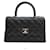 Chanel Coco Handle Medium Black Caviar Lizard Champagne Gold Interior Chip Nero