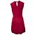 Vestido mini de malha Ritorsa da Maje em lã vermelha Vermelho Bordeaux - vista 3