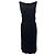 Abito midi vintage Alexander McQueen con scollo a cuore in viscosa nera Nero