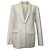 Blazer Maje Suit en Ivory Polyester Blanco Crudo