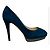 Décolleté con plateau Jimmy Choo in scamosciato blu