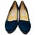 Décolleté con plateau Jimmy Choo in scamosciato blu - vista 2