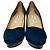 Décolleté con plateau Jimmy Choo in scamosciato blu - vista 3