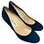 Décolleté con plateau Jimmy Choo in scamosciato blu - vista 7