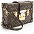 Louis Vuitton Bolsa Petite Malle em Canvas Monogram com tachas Marrom - vista 2