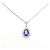Autre Marque Collana in Tanzanite e Diamanti Pt900 Pt850 Porpora