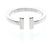 Tiffany & Co. T Square 18K Weißgold Silber