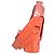 Bolsa de ombro Nancy Gonzalez em pele de crocodilo vermelho coral - vista 7