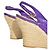 Louis Vuitton Espadrilles Zeppa Monogramma Floreale Viola Porpora - vista 16