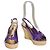Louis Vuitton Espadrilles Zeppa Monogramma Floreale Viola Porpora - vista 2